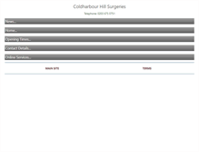 Tablet Screenshot of coldharbourhillpms.com